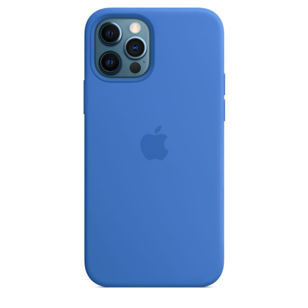 Силиконовый чехол-накладка Apple Silicone Case for iPhone 12 Pro Max, Capri Blue (HC)(A)