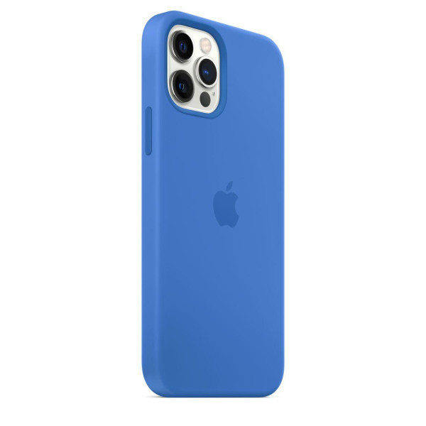 Силиконовый чехол-накладка Apple Silicone Case for iPhone 12 Pro Max, Capri Blue (HC)(A)