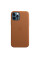 Кожанный чехол-накладка Apple Leather Case with MagSafe for iPhone 12 Pro Max, Saddle Brown (MHKL3)