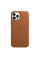 Кожанный чехол-накладка Apple Leather Case with MagSafe for iPhone 12 Pro Max, Saddle Brown (MHKL3)