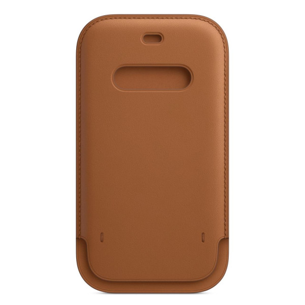 Кожанный чехол-конверт Apple Leather Sleeve for iPhone 12 Pro Max, Saddle Brown (MHYG3)
