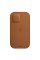 Кожанный чехол-конверт Apple Leather Sleeve for iPhone 12 Pro Max, Saddle Brown (MHYG3)