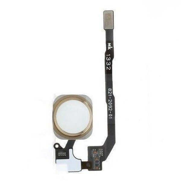 Шлейф с кнопкой Home Flat cable with home button outside iPhone 5S/SE White