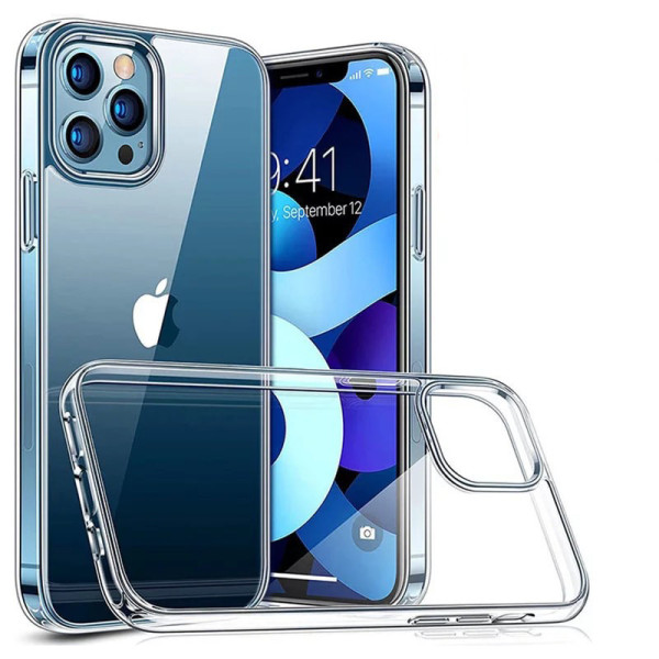 Силиконовый чехол - накладка Silicone Case 0.9mm for iPhone 12 Pro Max, Clear