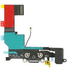 Шлейф с разьемом зарядки и синхронизации Flat Cable Charger with HF Dock Connector iPhone SE White Original