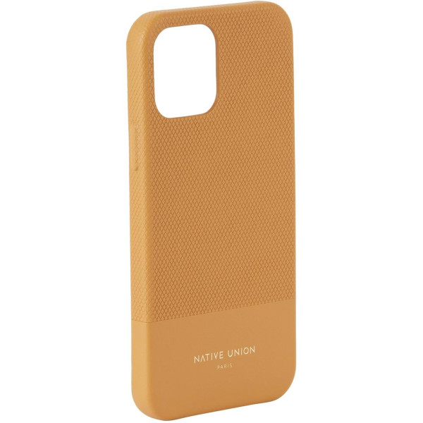 Кожанный чехол-накладка Native Union Clic Heritage Case for iPhone 12 Pro Max, Ocre (CHRTG-YLW-NP20L)