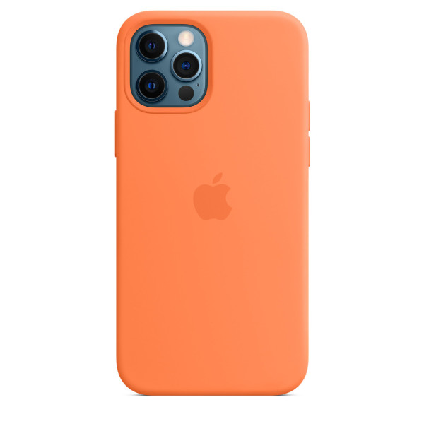 Силиконовый чехол-накладка Apple Silicone Case for iPhone 12/12 Pro, Kumquat (HC)(A)