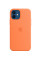 Силіконовий чохол-накладка Apple Silicone Case with MagSafe for iPhone 12/12 Pro, Kumquat (HC)