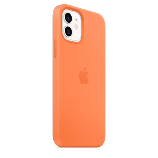 Силіконовий чохол-накладка Apple Silicone Case with MagSafe for iPhone 12/12 Pro, Kumquat (HC)
