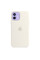 Силиконовый чехол-накладка Apple Silicone Case for iPhone 12/12 Pro, White (HC)(A)
