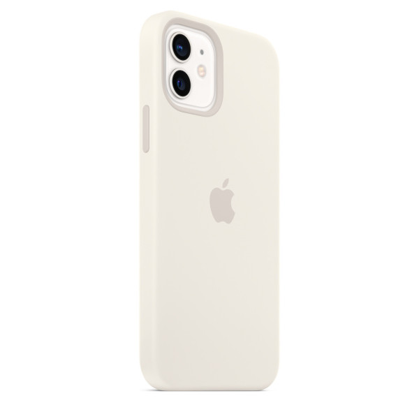 Силиконовый чехол-накладка Apple Silicone Case for iPhone 12/12 Pro, White (HC)(A)