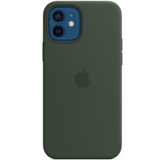 Силиконовый чехол-накладка Apple Silicone Case with MagSafe for iPhone 12/12 Pro, Cyprus Green (HC)