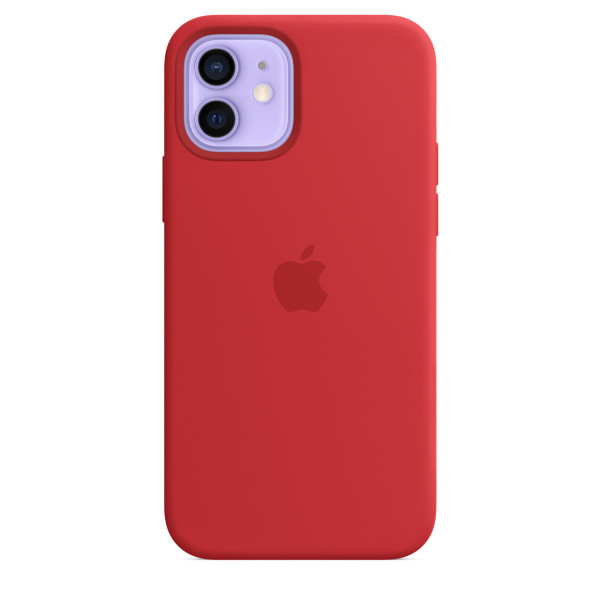 Силиконовый чехол-накладка Apple Silicone Case for iPhone 12/12 Pro, Product Red (HC)(A)