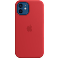 Силиконовый чехол-накладка Apple Silicone Case with MagSafe for iPhone 12/12 Pro, Product Red (HC)