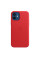 Кожанный чехол накладка Apple Leather Case with MagSafe for iPhone 12 | 12 Pro, Red (MHKD3)