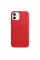 Кожанный чехол накладка Apple Leather Case with MagSafe for iPhone 12 | 12 Pro, Red (MHKD3)