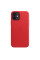 Кожанный чехол накладка Apple Leather Case with MagSafe for iPhone 12 | 12 Pro, Red (MHKD3)