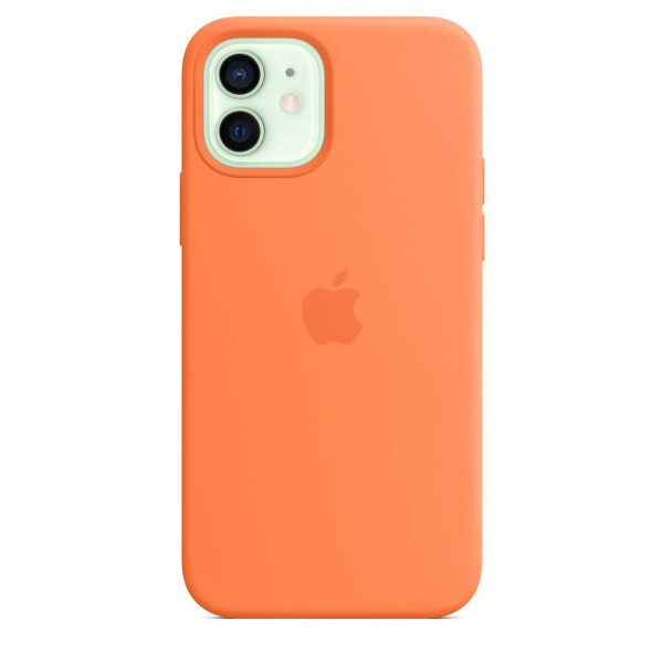 Силіконовий чохол-накладка Apple Silicone Case with MagSafe for iPhone 12/12 Pro, Kumquat (HC)