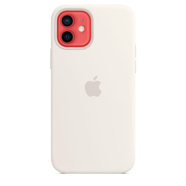 Силиконовый чехол-накладка Apple Silicone Case for iPhone 12/12 Pro, White (HC)(A)