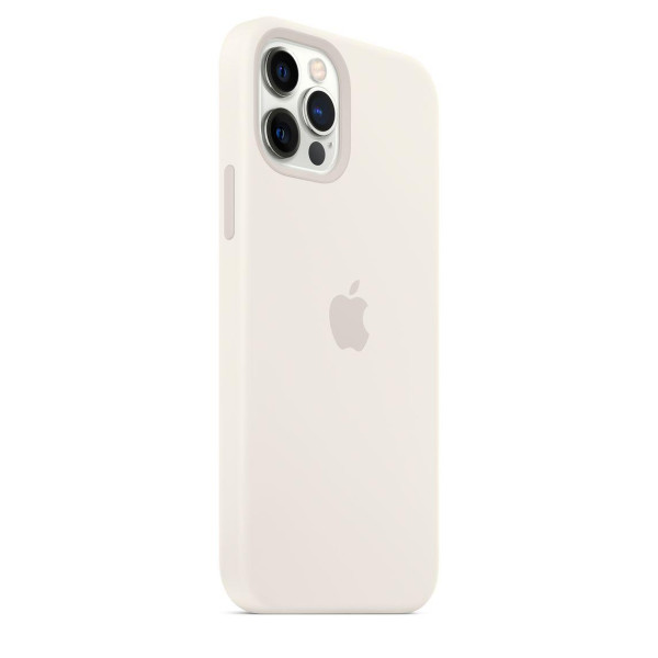 Силиконовый чехол-накладка Apple Silicone Case for iPhone 12/12 Pro, White (HC)(A)