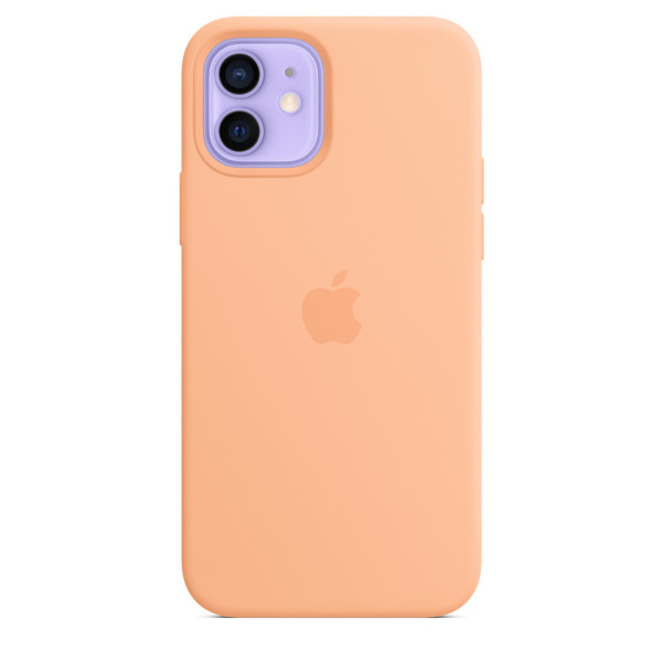 Силиконовый чехол-накладка Apple Silicone Case for iPhone 12/12 Pro, Cantaloupe (HC)(A)