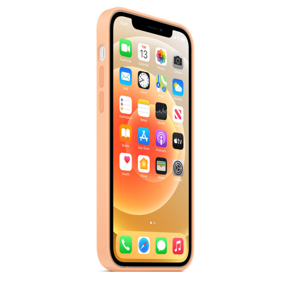 Силиконовый чехол-накладка Apple Silicone Case for iPhone 12/12 Pro, Cantaloupe (HC)(A)