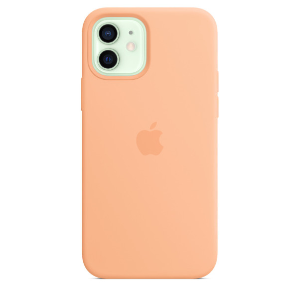 Силиконовый чехол-накладка Apple Silicone Case for iPhone 12/12 Pro, Cantaloupe (HC)(A)