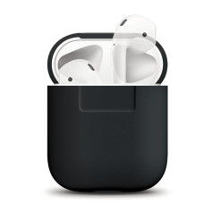 Чехол для наушников Elago Silicone Case for AirPods, Black (EAPSC-BK)