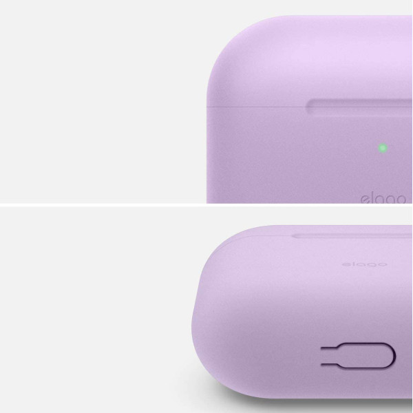 Силиконовый чехол для наушников Elago Original Case for Airpods Pro, Lavender