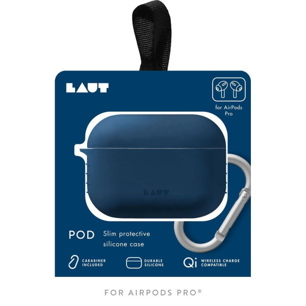 Силиконовый чехол для наушников Laut POD Case for AirPods Pro, Blue (L_APP_POD_BL)