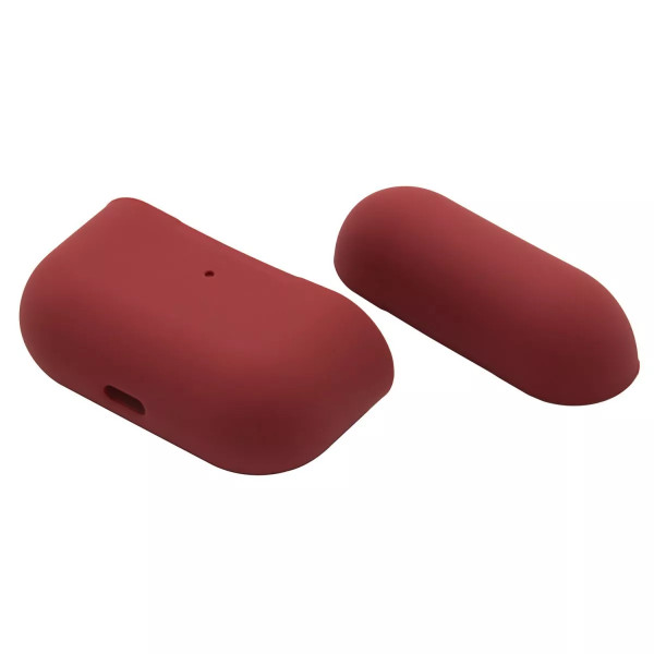 Силіконовий чохол для навушників Silicone Case for AirPods Pro, Burgundy