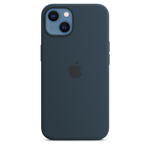 Силиконовый чехол-накладка Apple Silicone Case with MagSafe for iPhone 13, Abyss Blue (MM293)