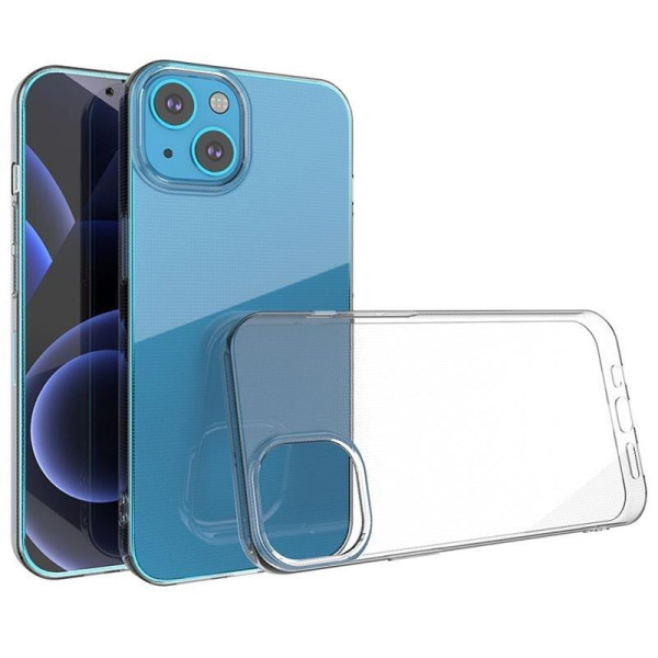 Прозрачный силиконовый чехол-накладка Silicone Case 0.5mm for iPhone 13 Mini, Clear