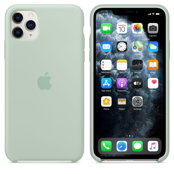 Силиконовый чехол накладка Apple Silicone Case for iPhone 11 Pro Max, Beryl (HC)