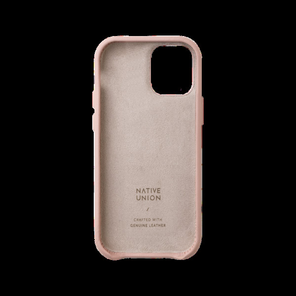 Шкіряний чохол-накладка Native Union Clic Classic Case for iPhone 12 Mini, Rose (CCLAS-NUD-NP20S)