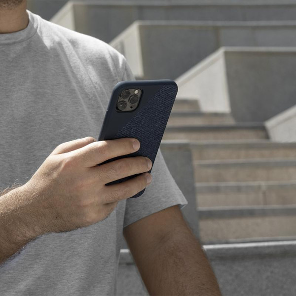 Чехол накладка Native Union Clic Canvas Case for iPhone 11 Pro Max, Indigo (CCAV-IND-NP19L)