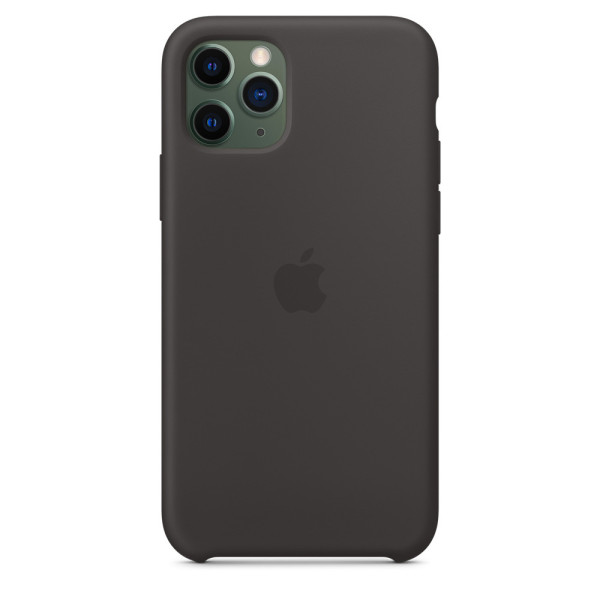 Силиконовый чехол-накладка Apple Silicone Case for iPhone 11 Pro, Black (HC)
