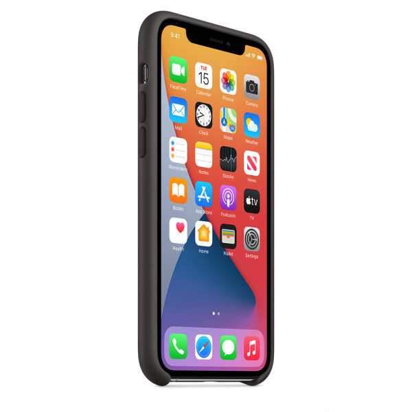 Силиконовый чехол-накладка Apple Silicone Case for iPhone 11 Pro, Black (HC)