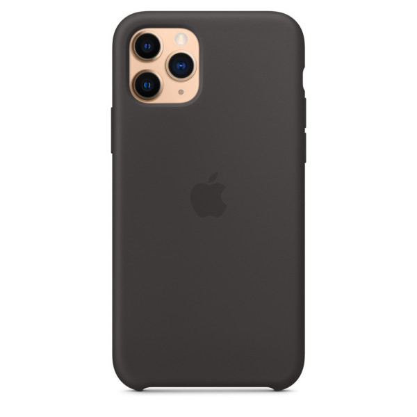 Силиконовый чехол-накладка Apple Silicone Case for iPhone 11 Pro, Black (HC)