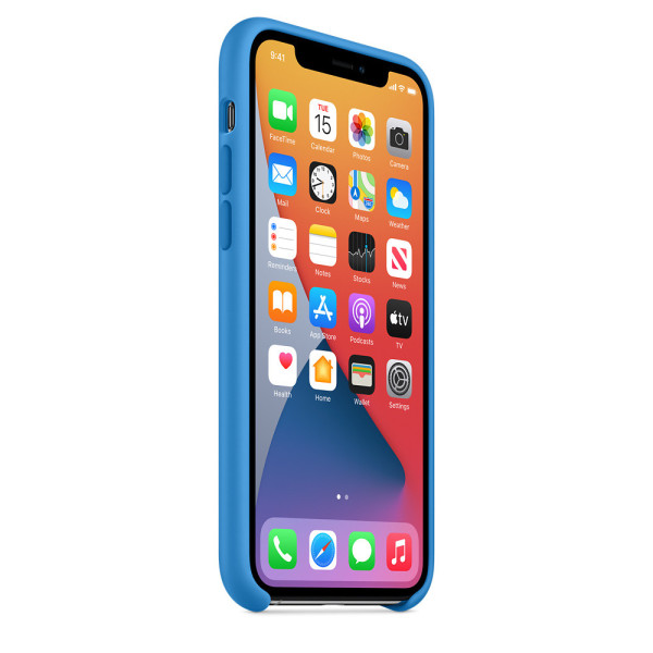 Силиконовый чехол-накладка Apple Silicone Case for iPhone 11 Pro, Surf Blue (HC)