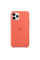 Силиконовый чехол-накладка Apple Silicone Case for iPhone 11 Pro, Clementine (Orange) (HC)