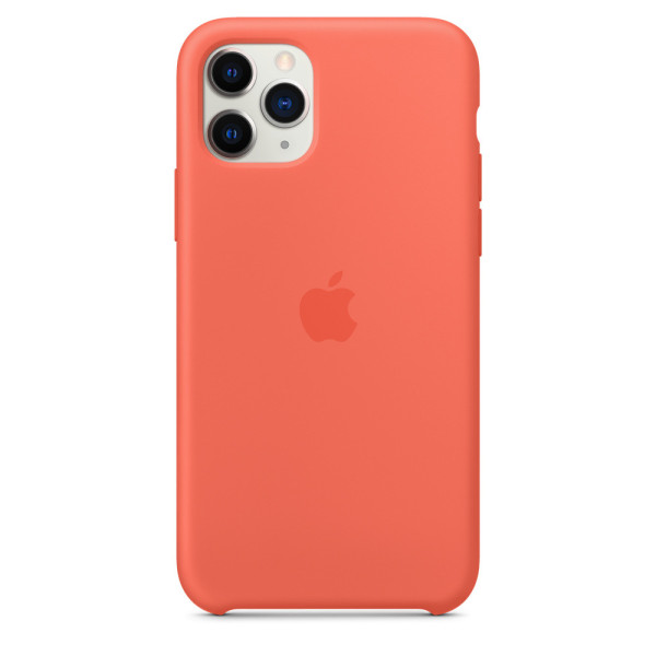 Силиконовый чехол-накладка Apple Silicone Case for iPhone 11 Pro, Clementine (Orange) (HC)