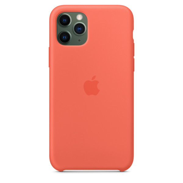 Силиконовый чехол-накладка Apple Silicone Case for iPhone 11 Pro, Clementine (Orange) (HC)