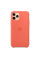 Силиконовый чехол-накладка Apple Silicone Case for iPhone 11 Pro, Clementine (Orange) (HC)