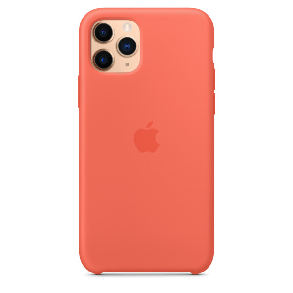 Силиконовый чехол-накладка Apple Silicone Case for iPhone 11 Pro, Clementine (Orange) (HC)