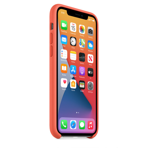 Силиконовый чехол-накладка Apple Silicone Case for iPhone 11 Pro, Clementine (Orange) (HC)