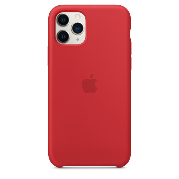 Силиконовый чехол-накладка Apple Silicone Case for iPhone 11 Pro, Red (HC)