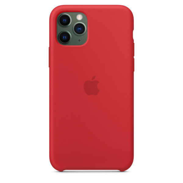 Силиконовый чехол-накладка Apple Silicone Case for iPhone 11 Pro, Red (HC)