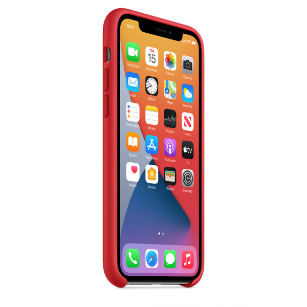 Силиконовый чехол-накладка Apple Silicone Case for iPhone 11 Pro, Red (HC)
