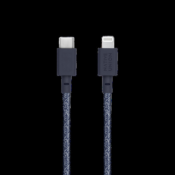 Кабель синхронизации Native Union Belt 3m Cable XL USB-C to Lightning, Indigo (BELT-CL-IND-3-NP)